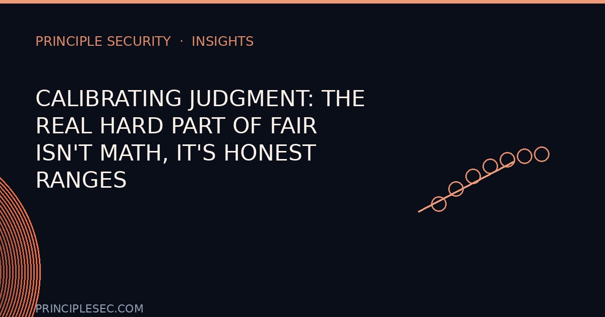 Calibrating Judgment: The Real Hard Part of FAIR Isn't Math, It's Honest Ranges