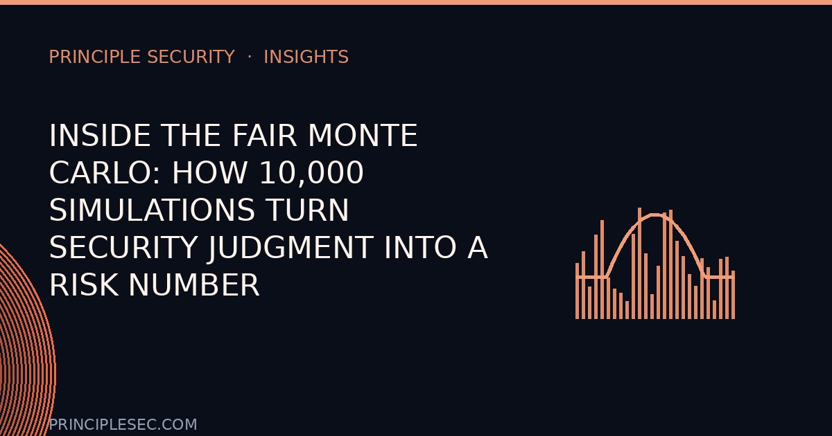 Inside the FAIR Monte Carlo: How 10,000 Simulations Turn Security Judgment Into a Risk Number