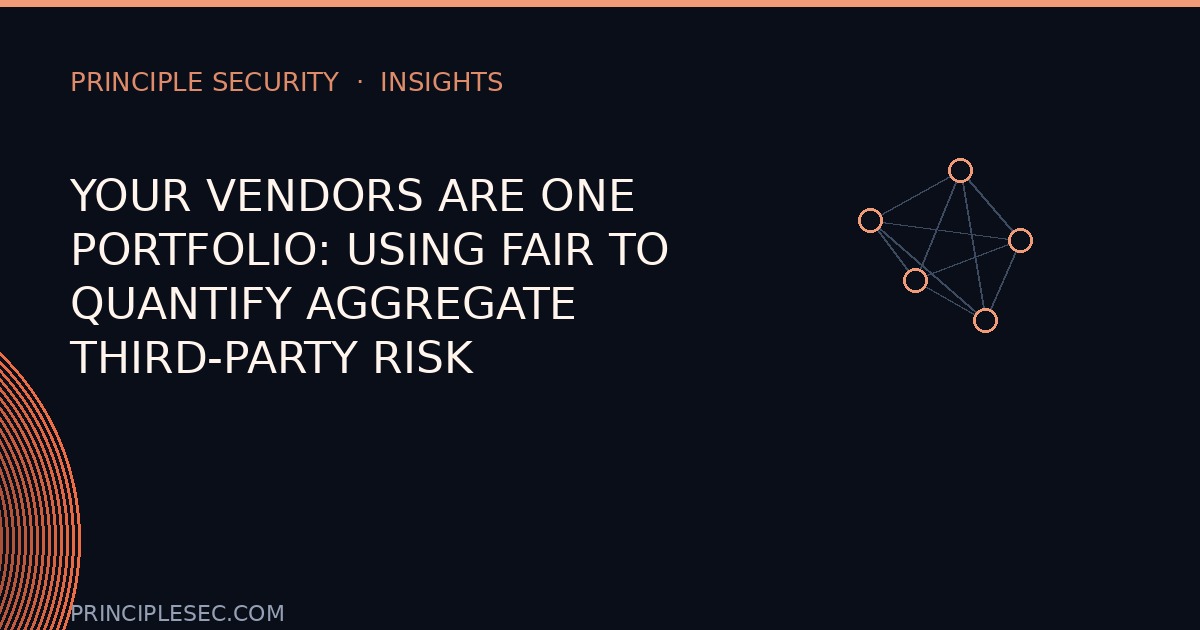 Your Vendors Are One Portfolio: Using FAIR to Quantify Aggregate Third-Party Risk