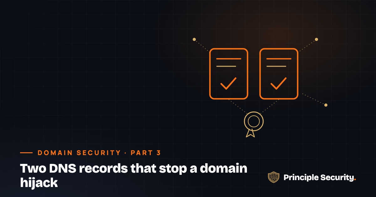 Two DNS Records That Would Have Stopped a Credit Union Hijack